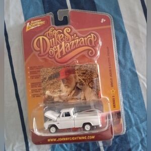 Johnny Lightning Uncle Jesse Dukes of Hazzard White Chevy Pickup Truck